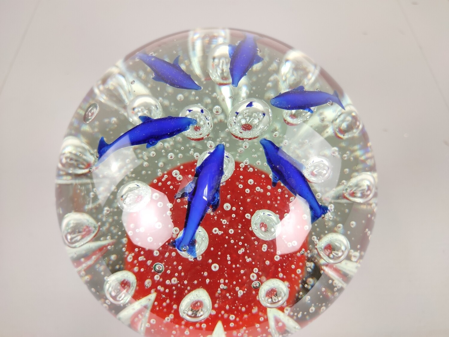 Large glass paperweight