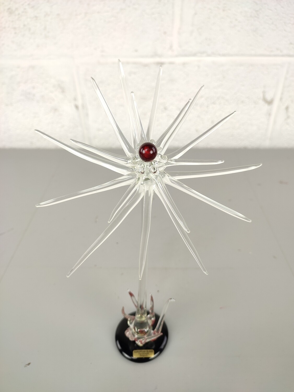 Handcrafted glass flower