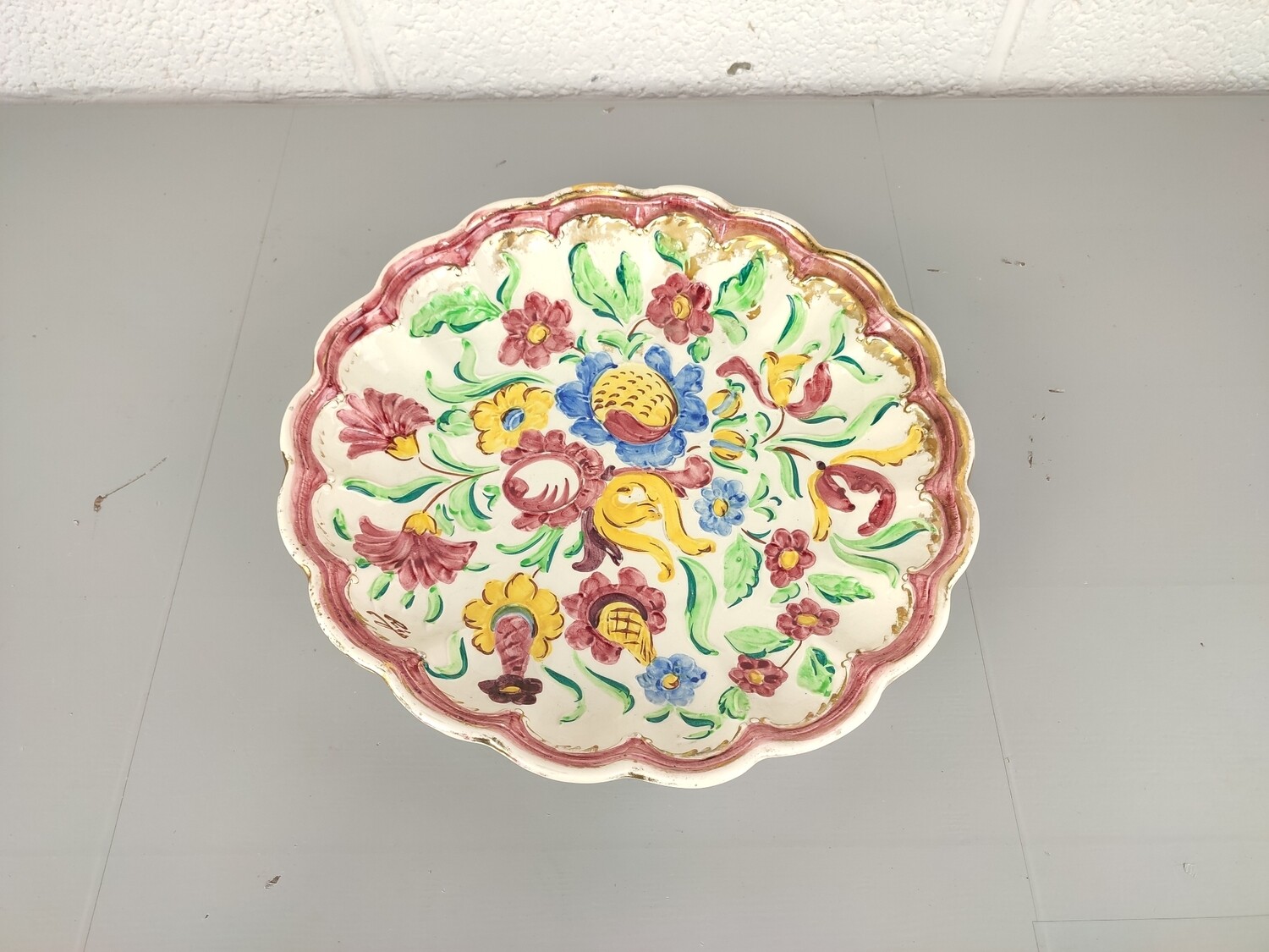 Large ceramic plate by Rigo