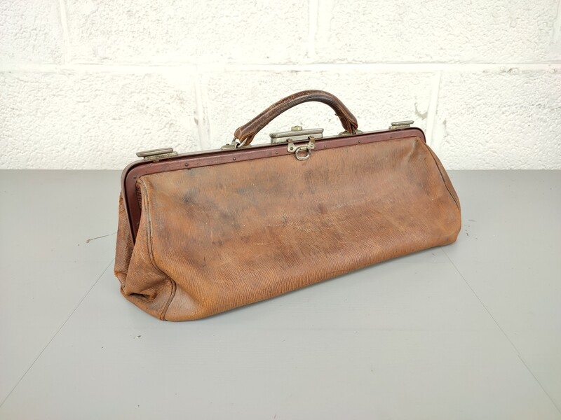Old leather doctor's bag