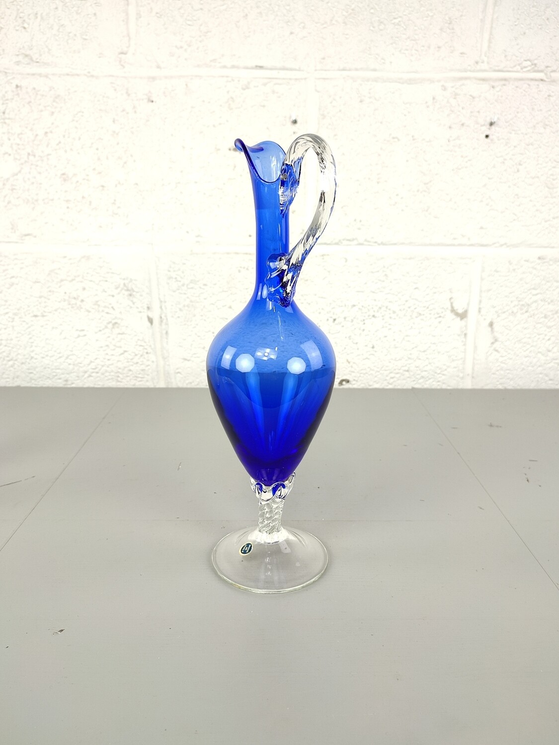 Kobalt blauwe glazen vaas