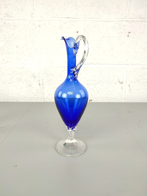 Kobalt blauwe glazen vaas