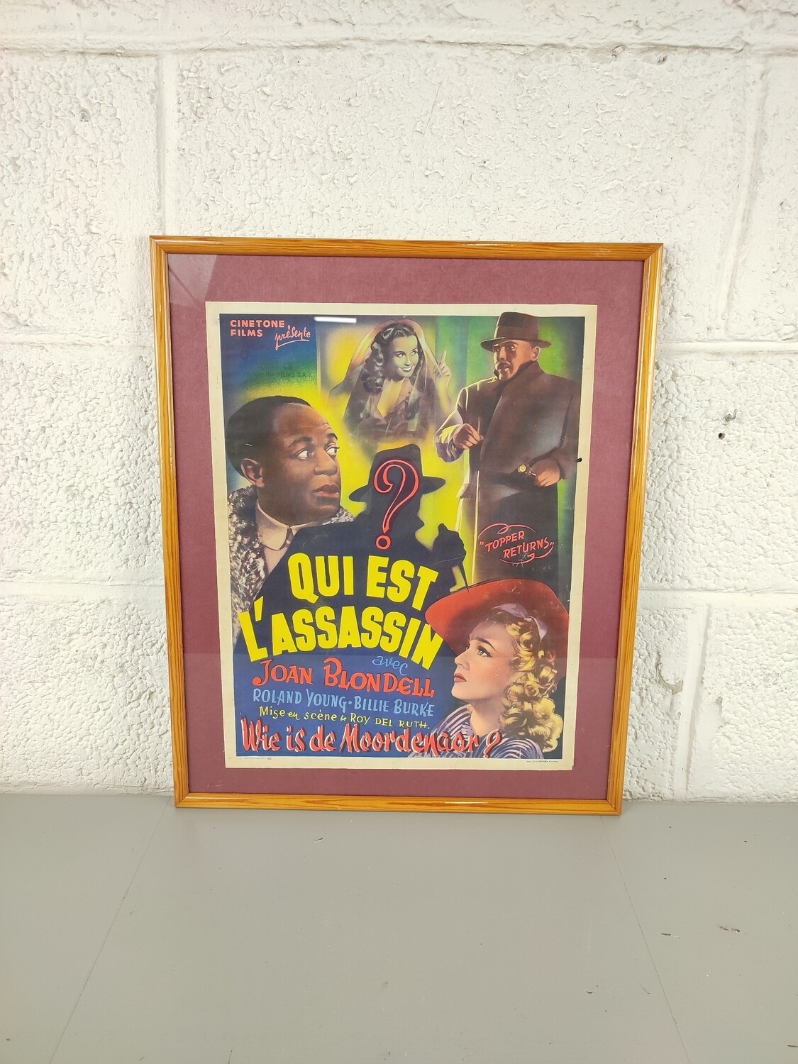 Movie poster 'qui est l'assassin'
