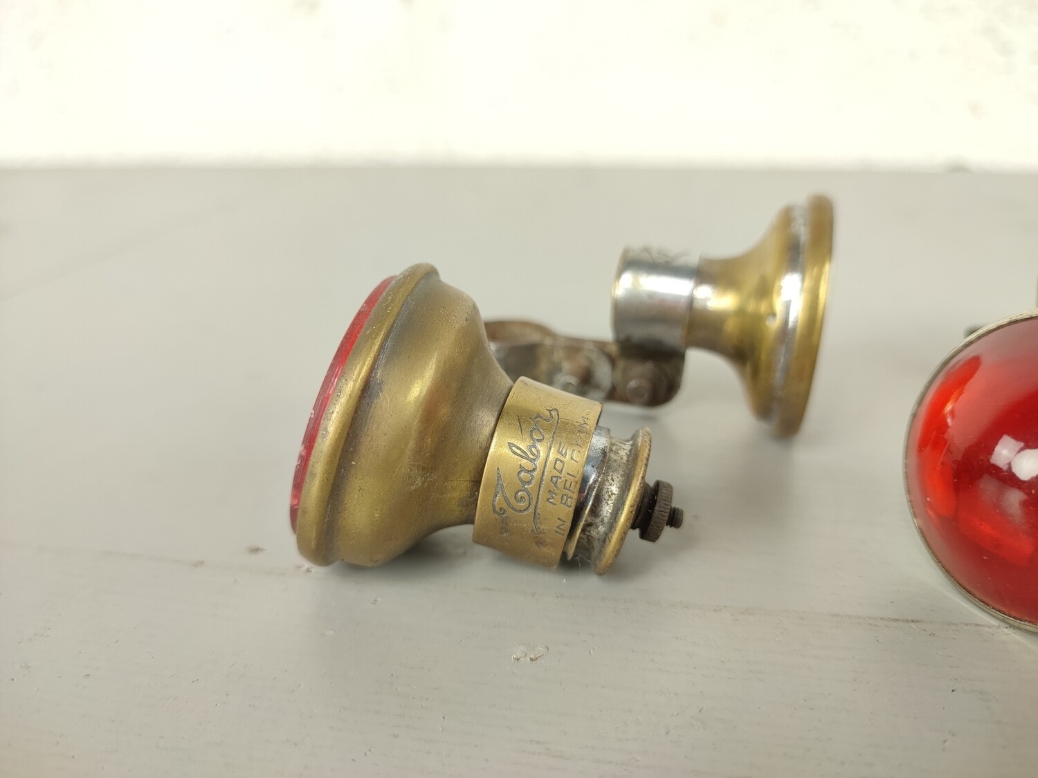 Oldtimer bicycle lights and reflectors