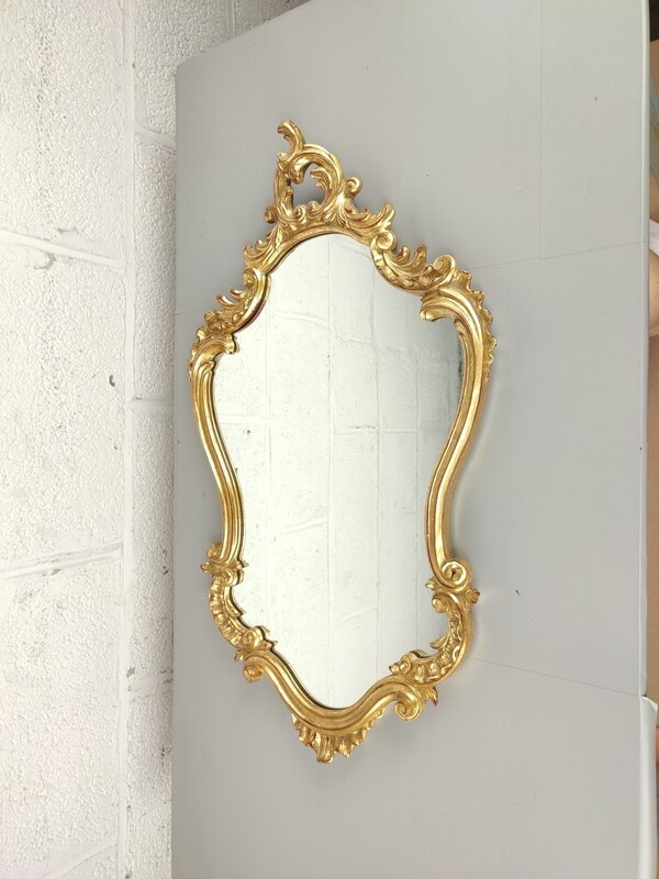 Vintage vergulde barok spiegel