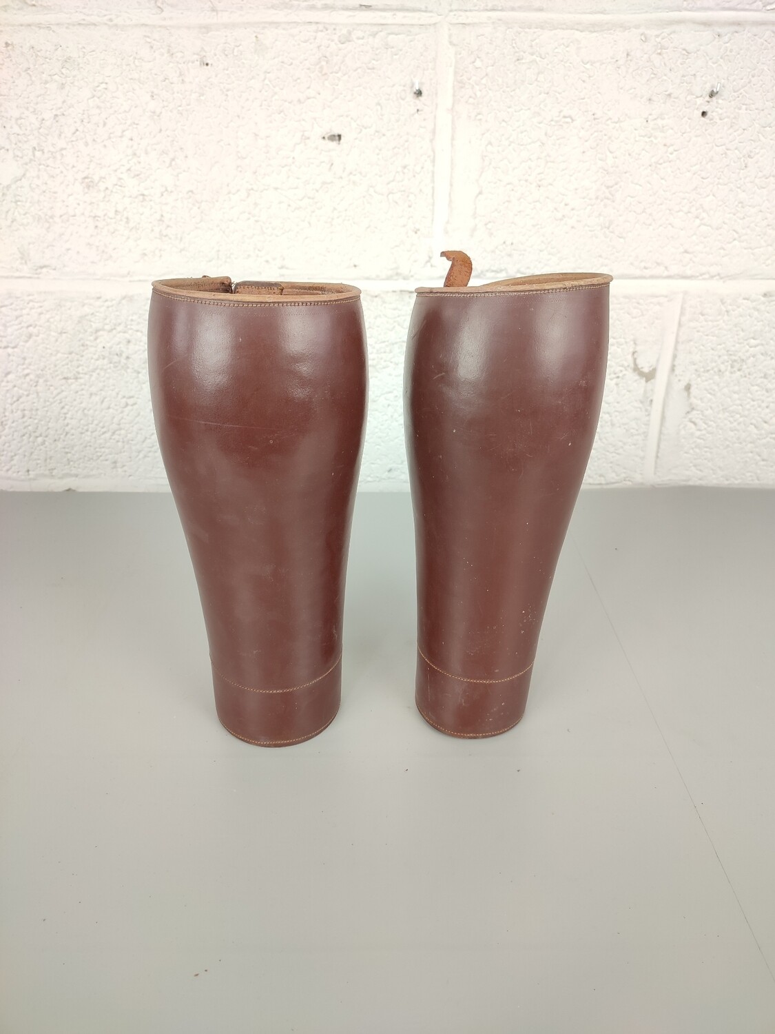 Leather shin guards officer