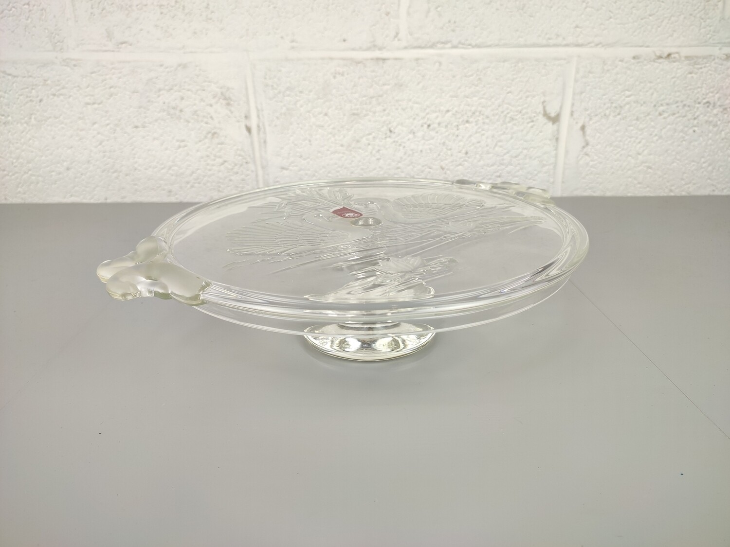 Glass Wallther cake stand