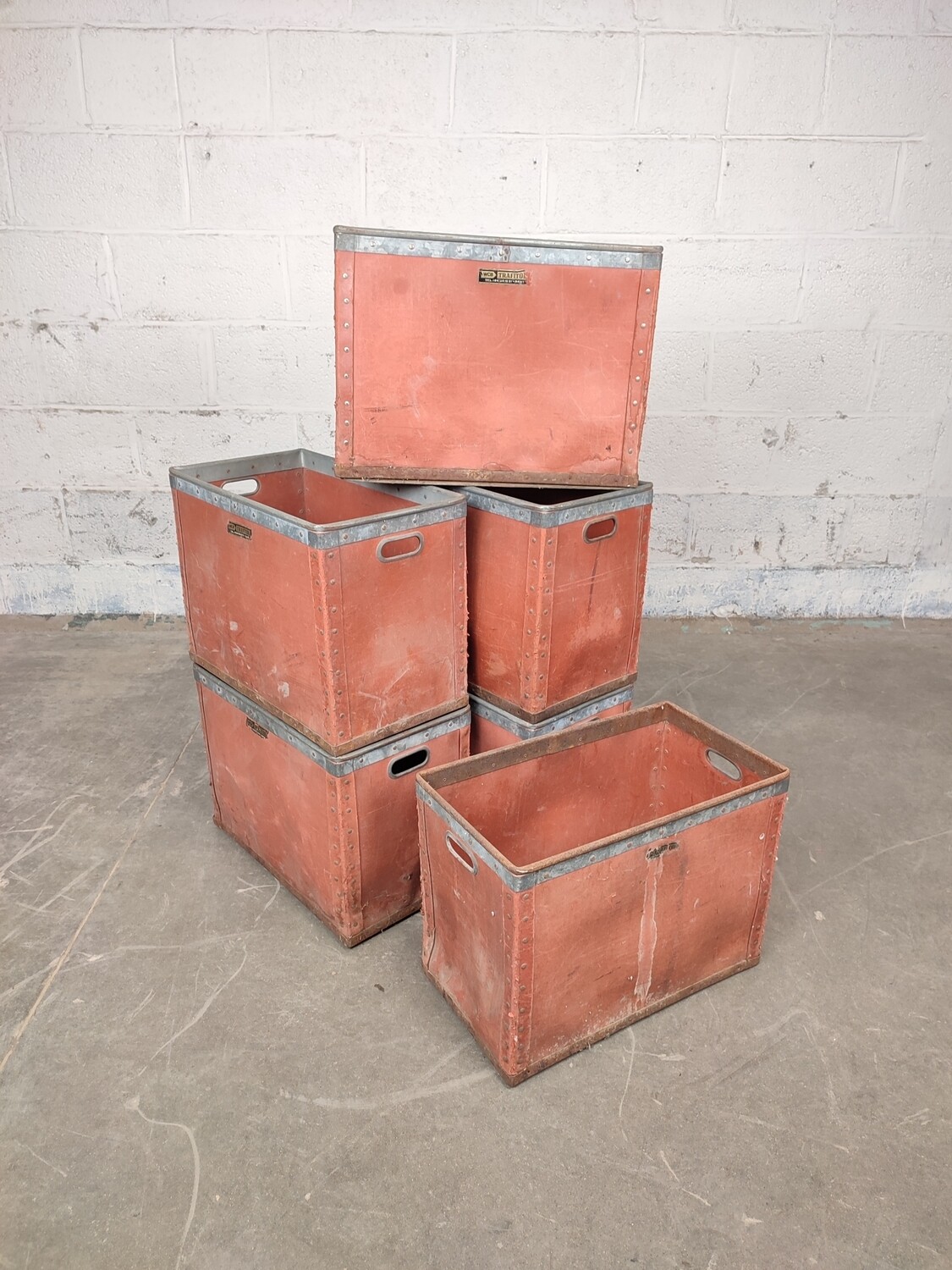 6 industrial Trafitol bins