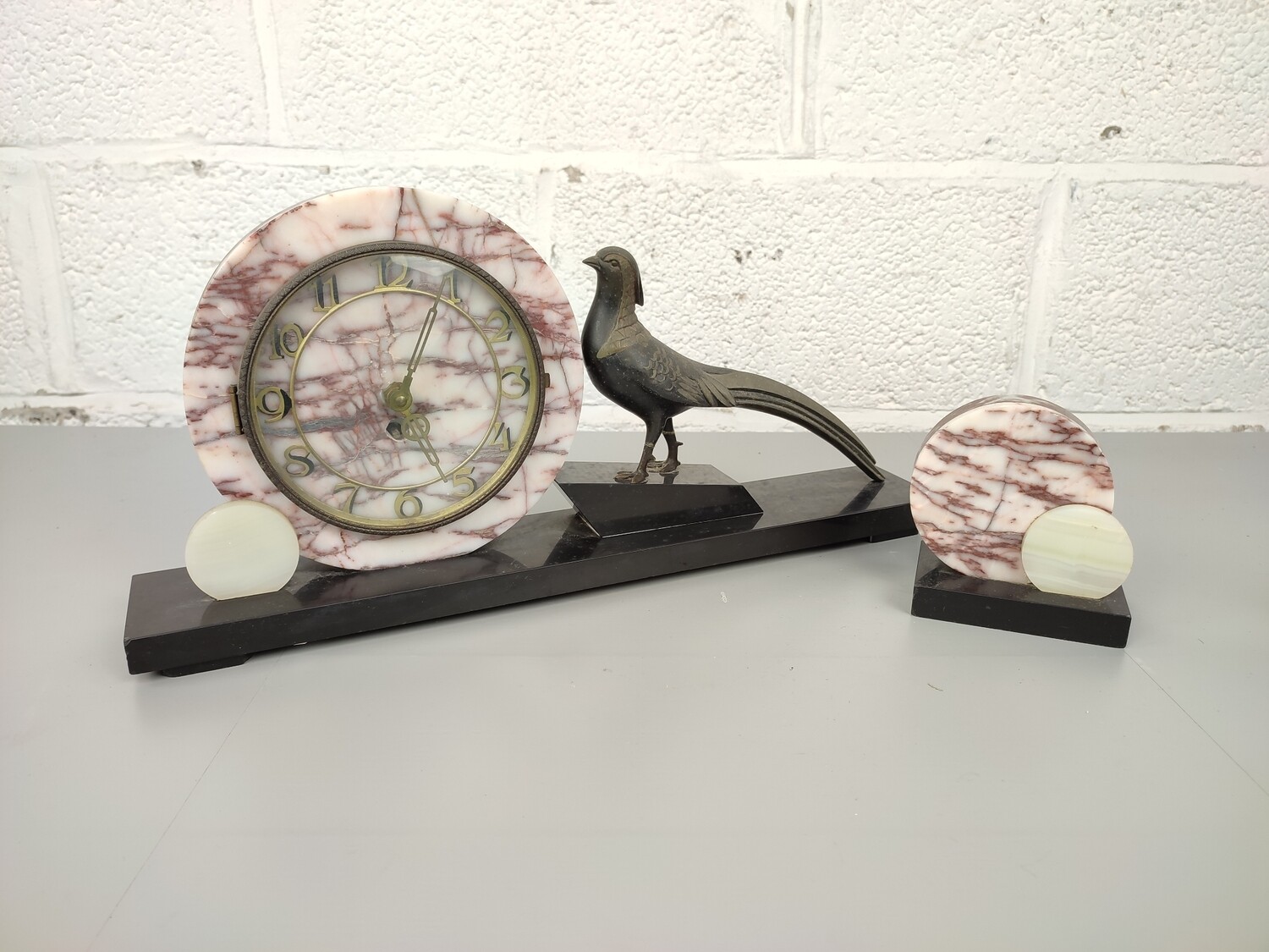 Marble art deco clock