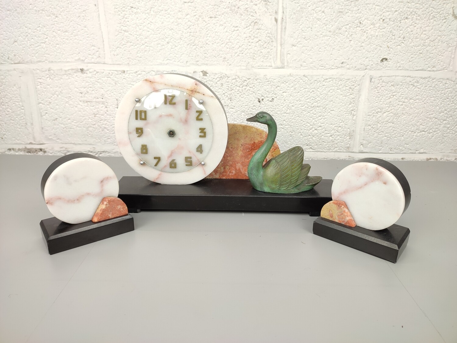 Marble art deco clock