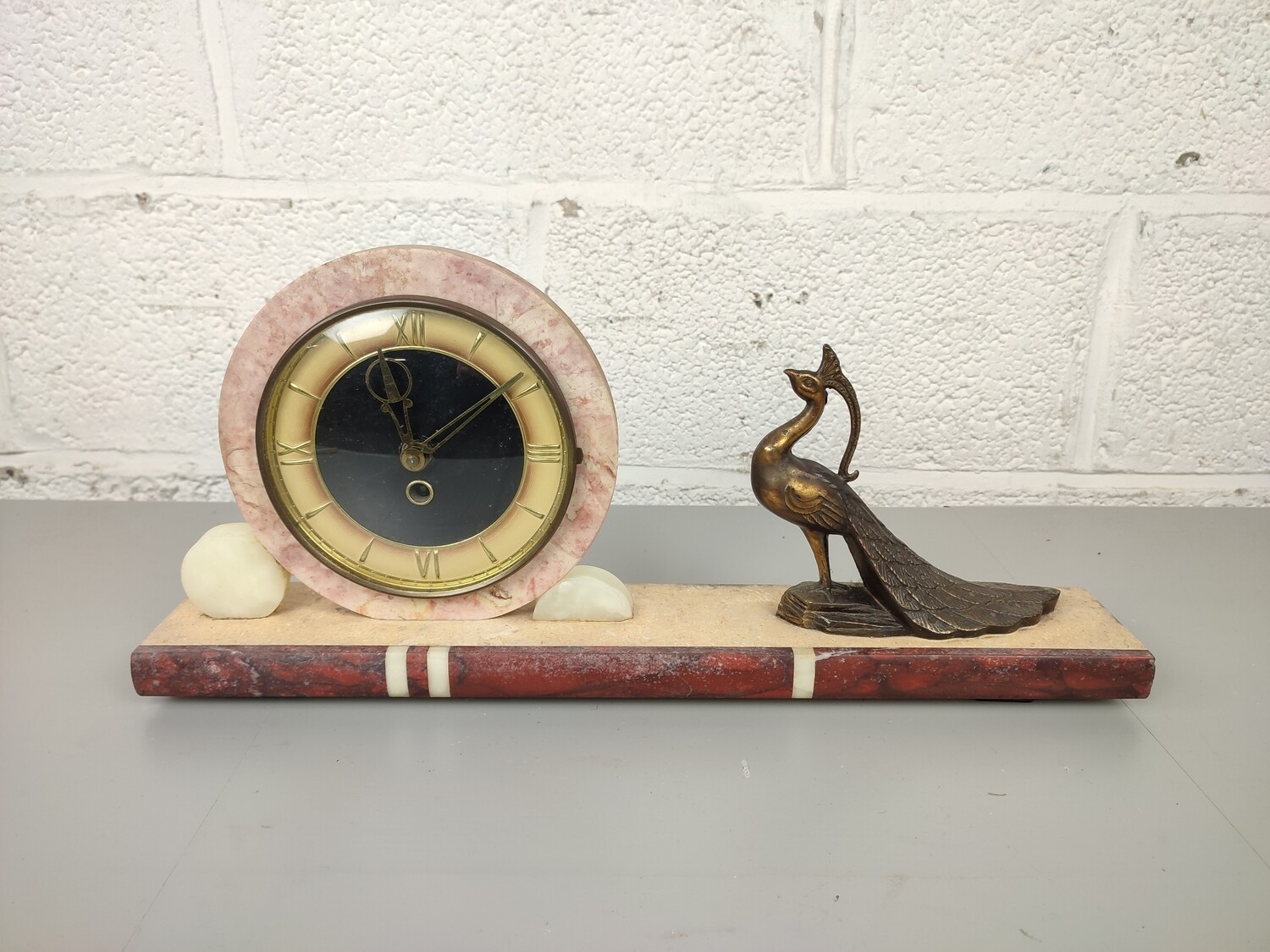 Marble art deco clock