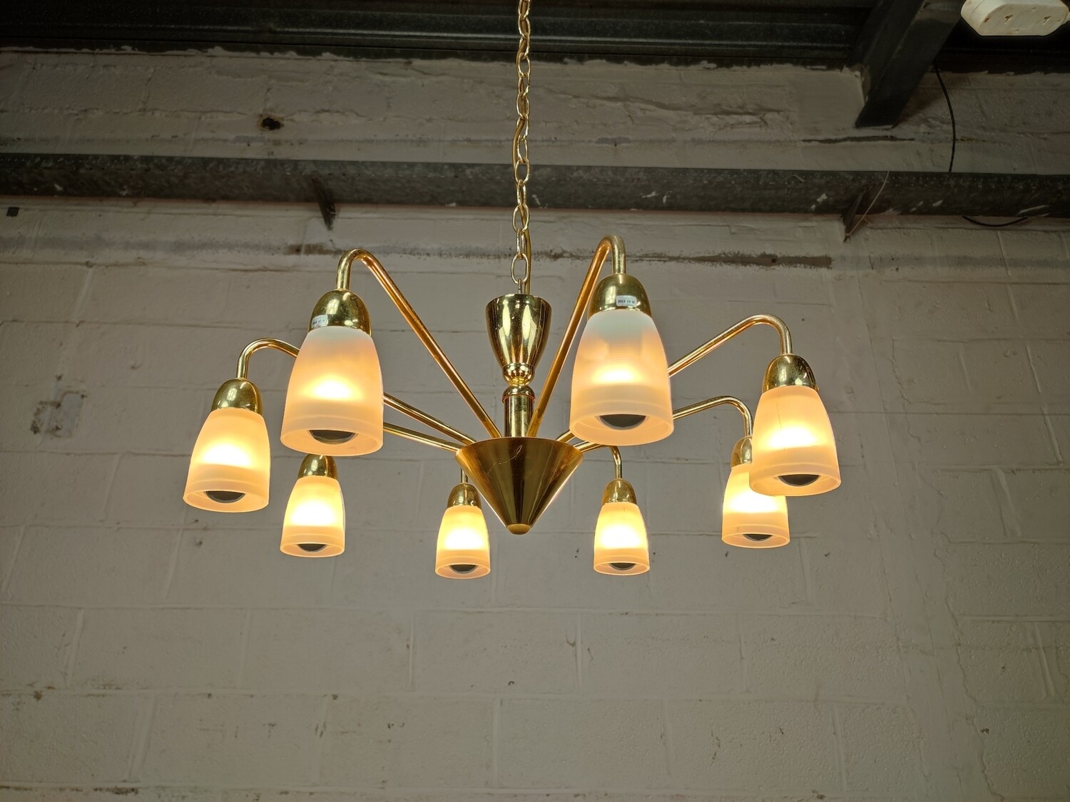 Vintage chandelier 8 arms