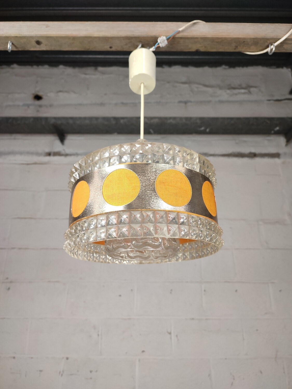 Vintage orange Massive lamp