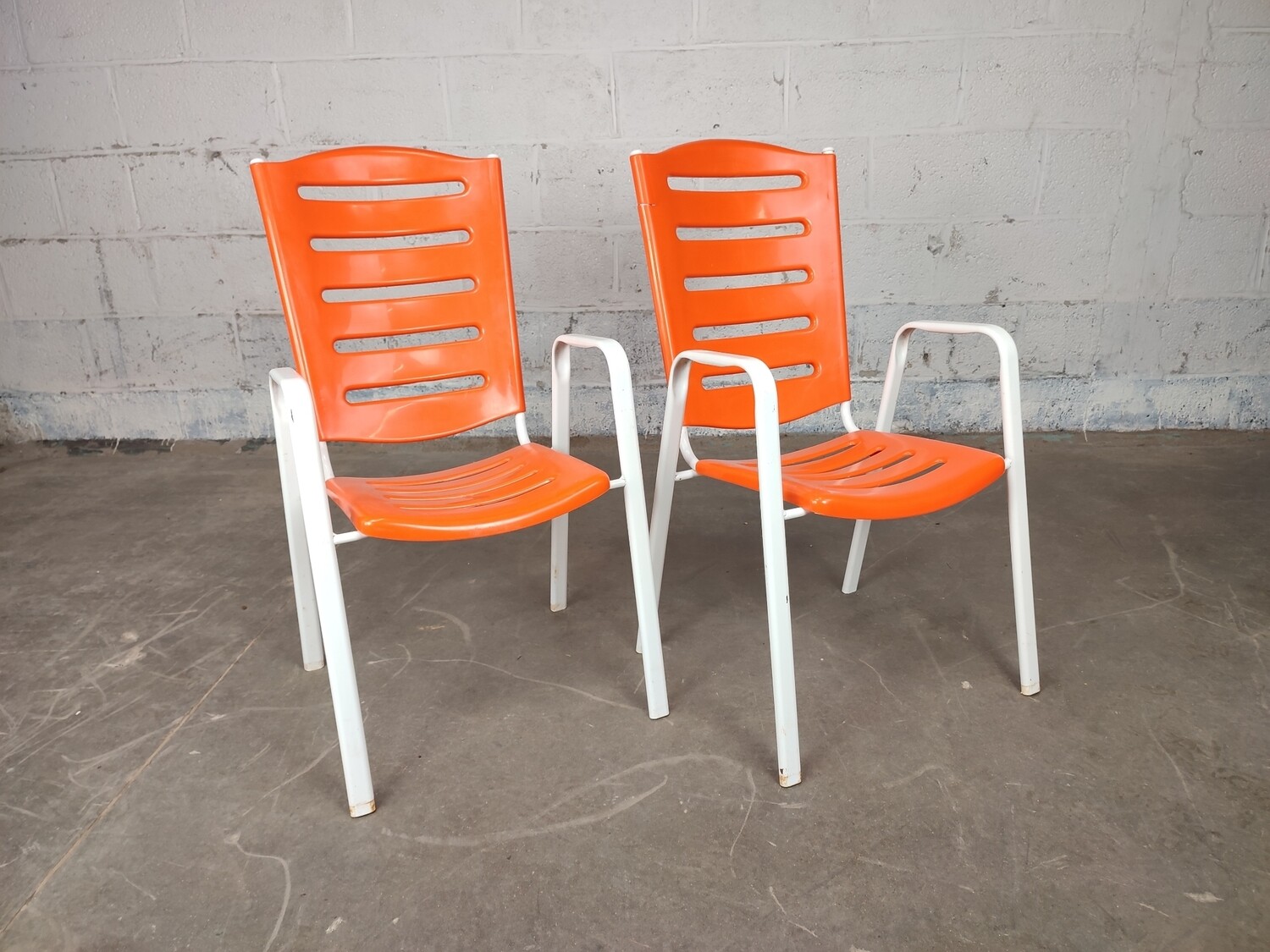 Pair of vintage garden chairs