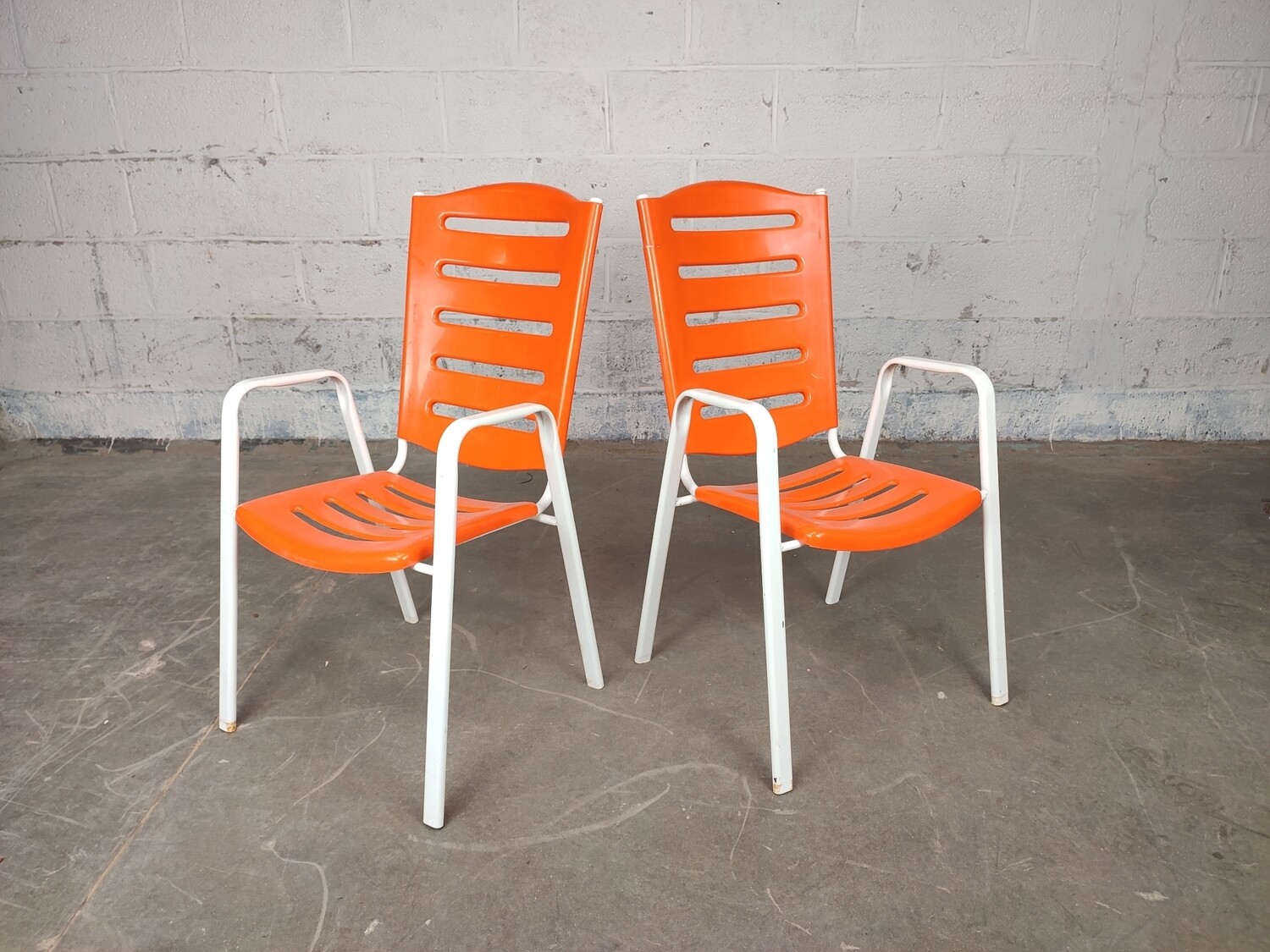 Pair of vintage garden chairs