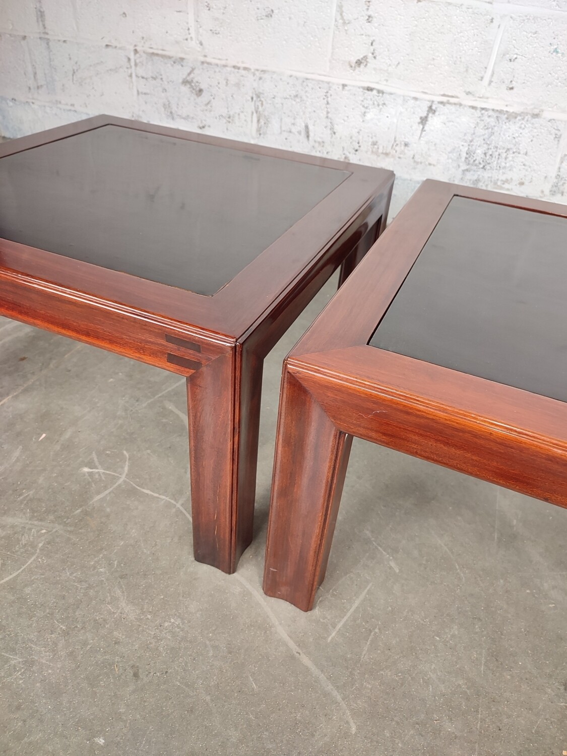 Pair of Chinese tielimu tables
