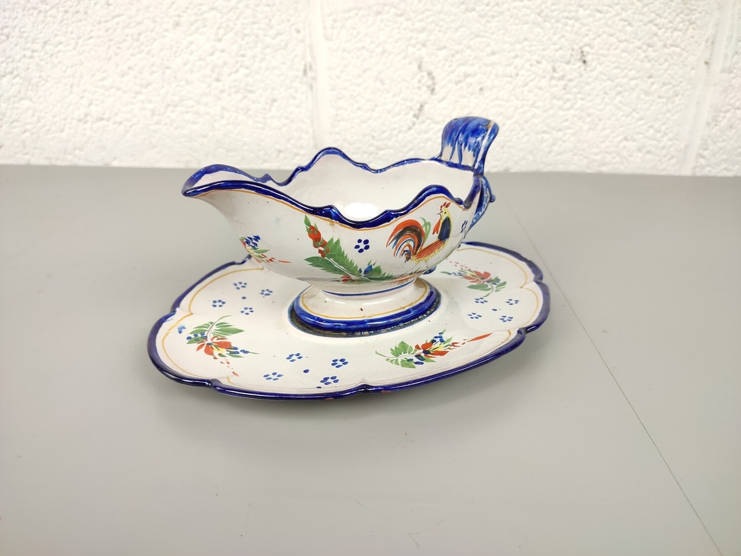 Antique sauce boat from Nevers