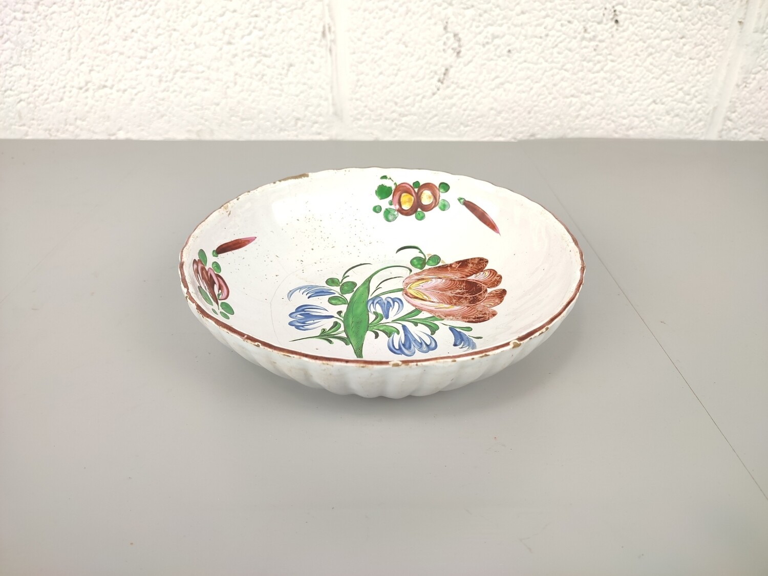 Antique bowl Les Islettes Strasbourg 1st half 19th century