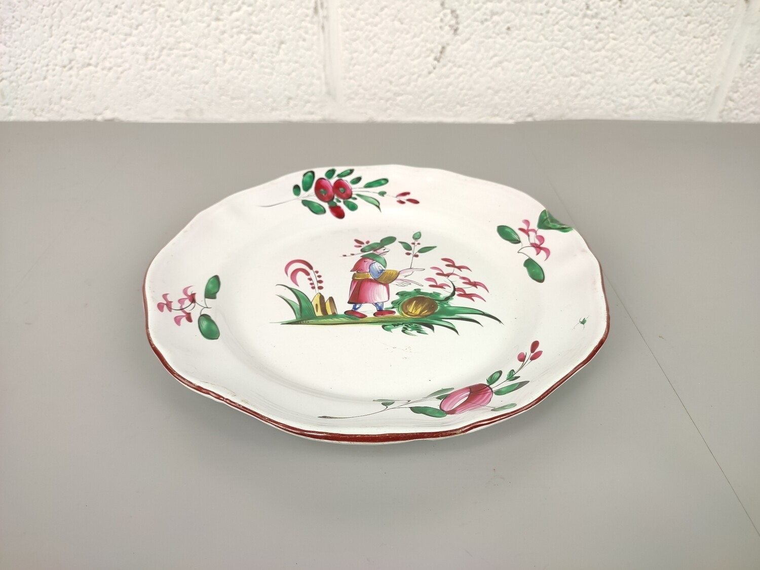 Antique plate Les Islettes Strasbourg 1st half 19th century