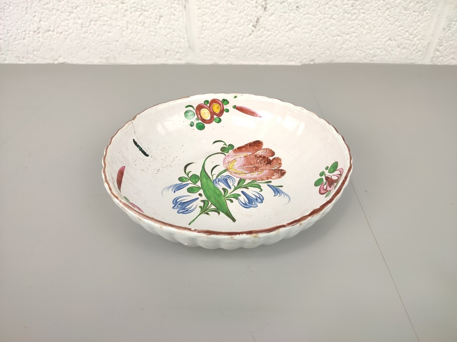 Antique bowl Les Islettes Strasbourg 1st half 19th century