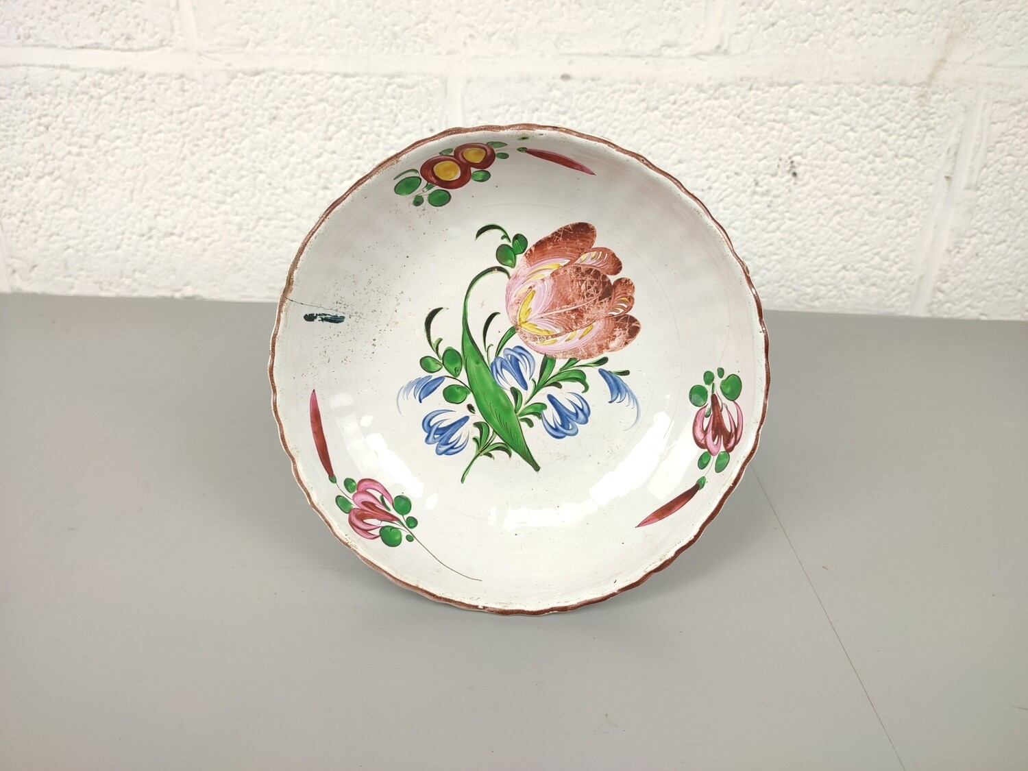 Antique bowl Les Islettes Strasbourg 1st half 19th century