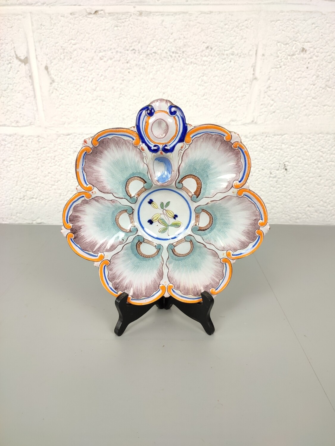 Antique oyster plate Emile Gallé - St Clement