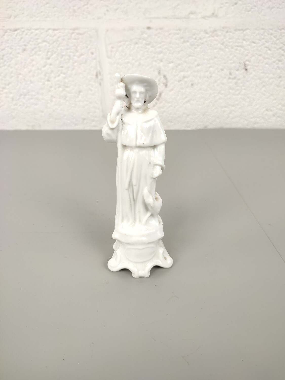 Porcelain statue St Rochus