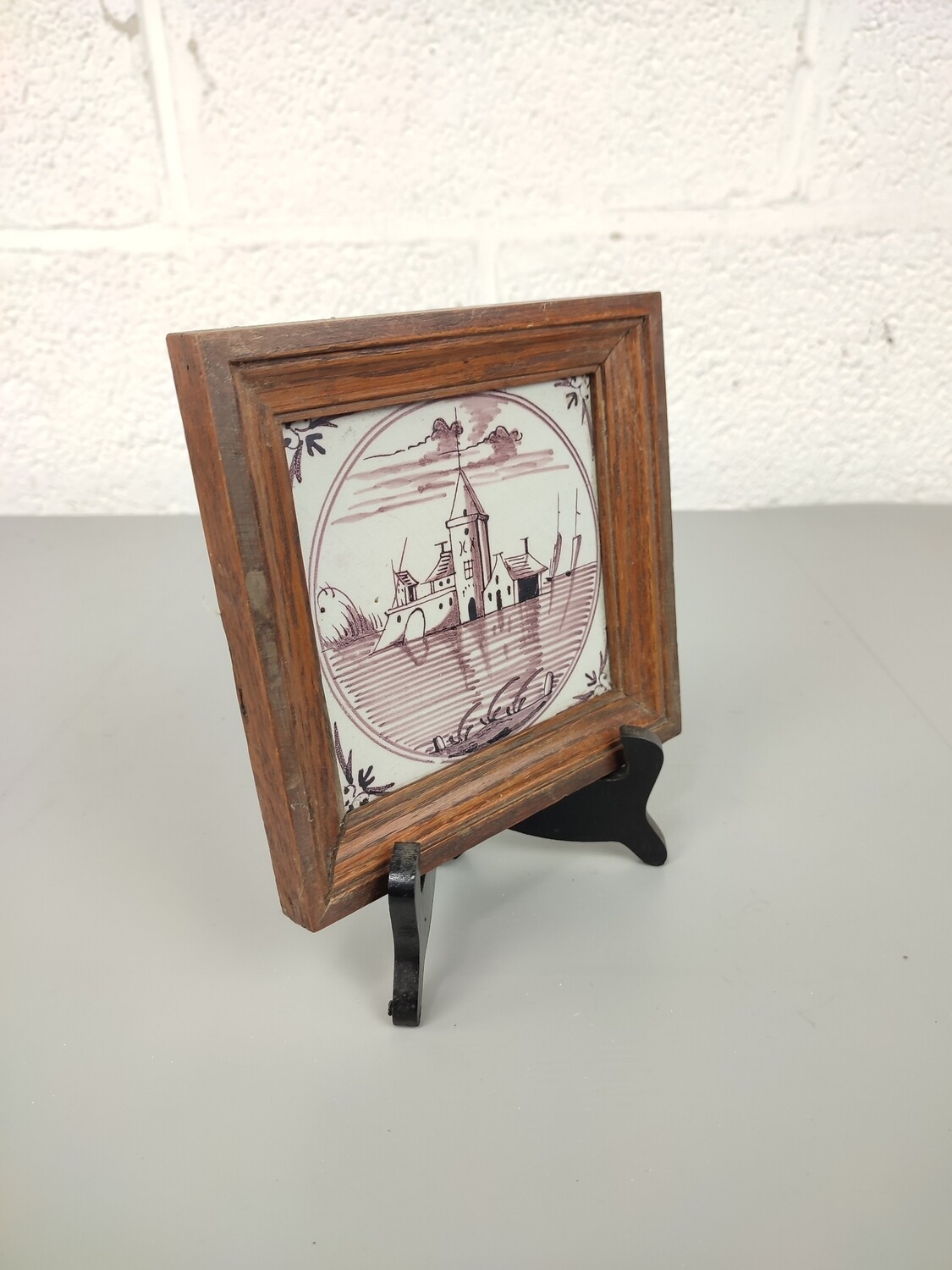 Antique Dutch tile 19th century