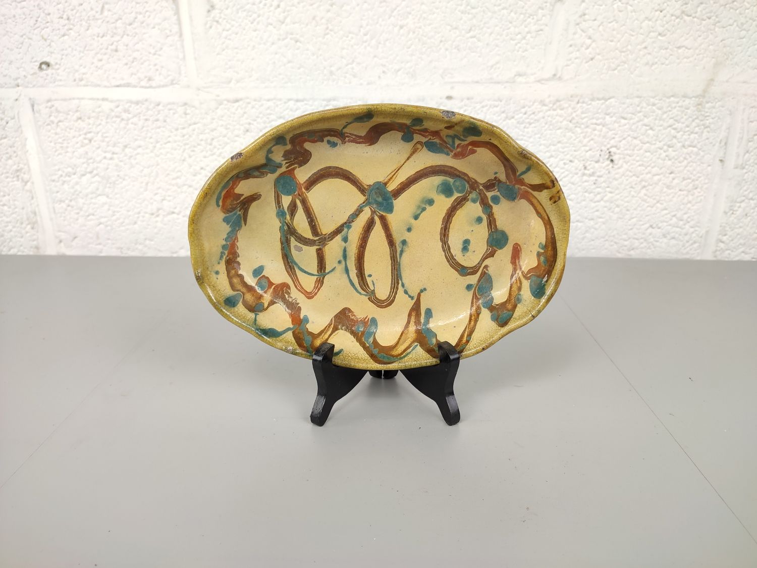 Antique Vallauris platter