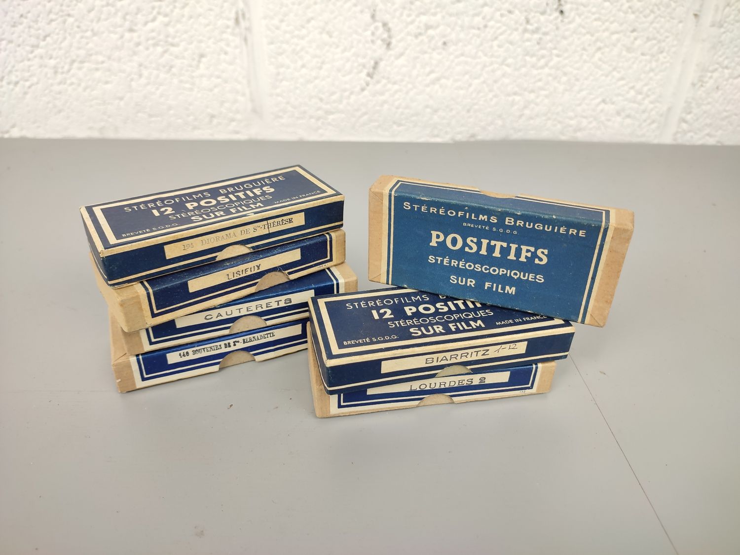 7 boxes stereoscope photo&#39;s