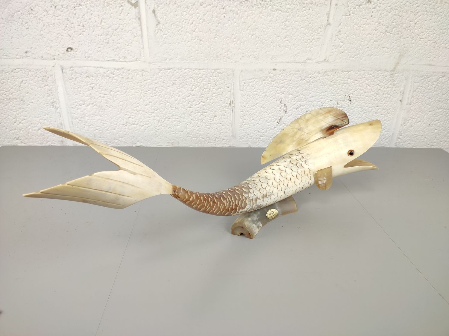 Big fish in horn