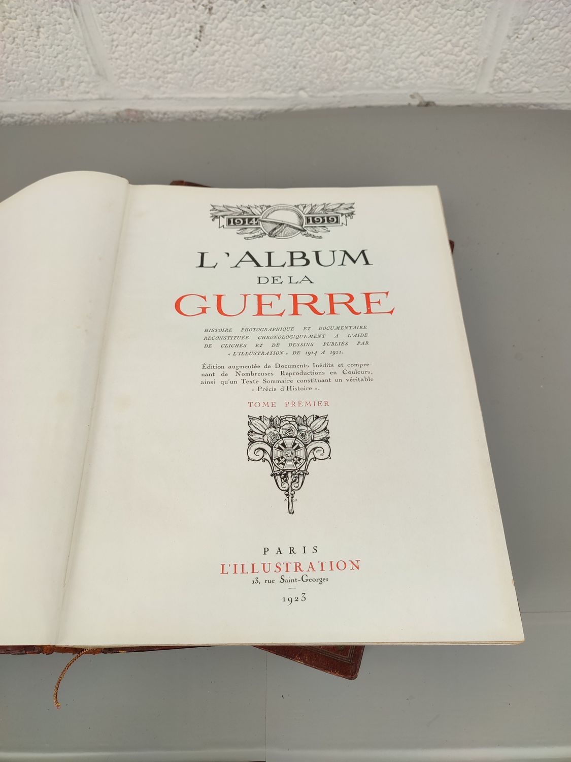 2 large WW1 books