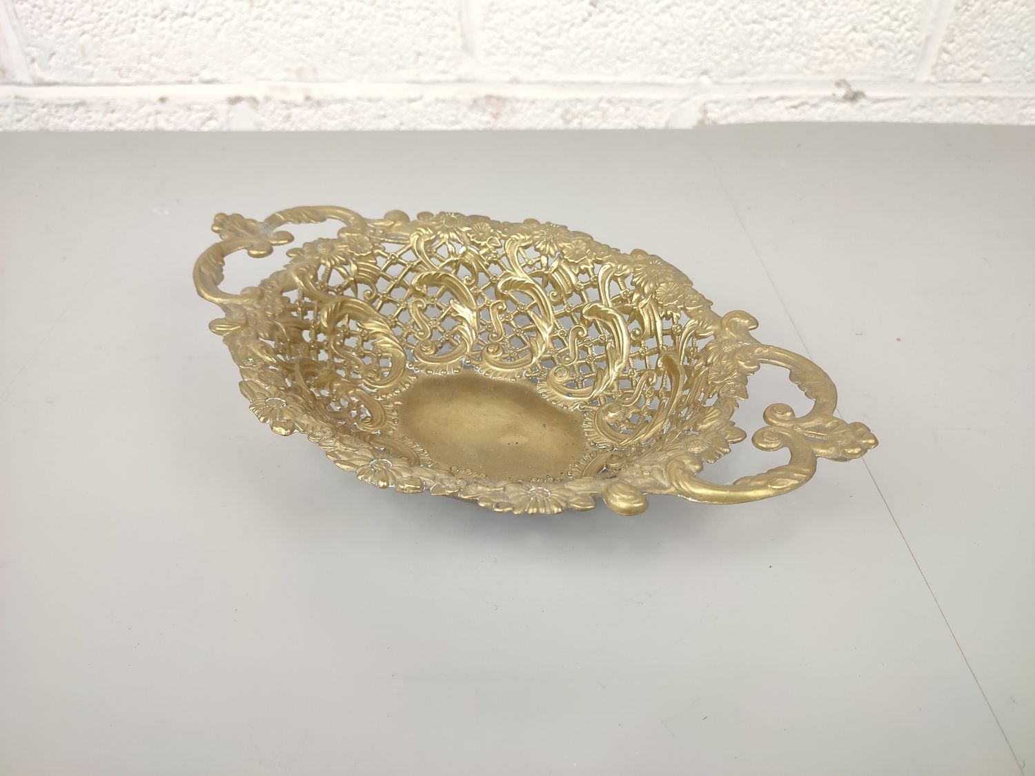 Brass fruit basket