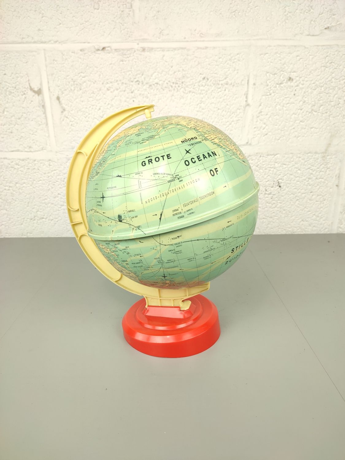 Vintage plastic globe