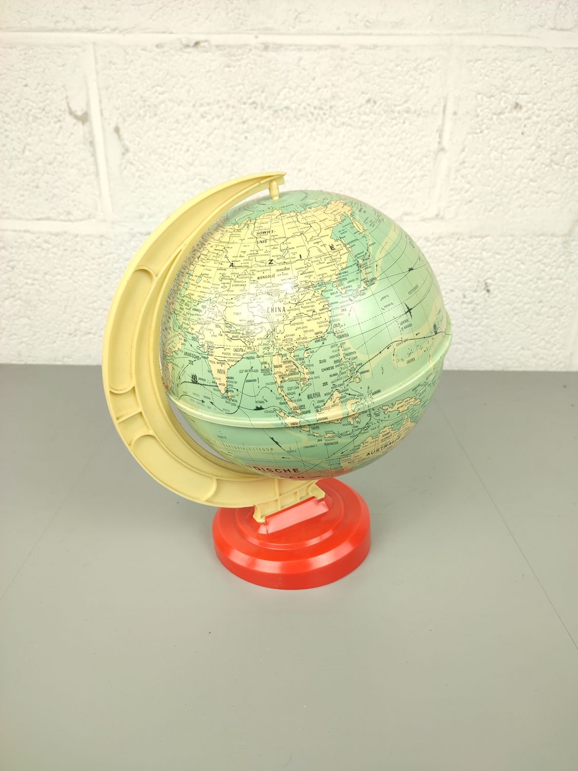 Vintage plastic globe