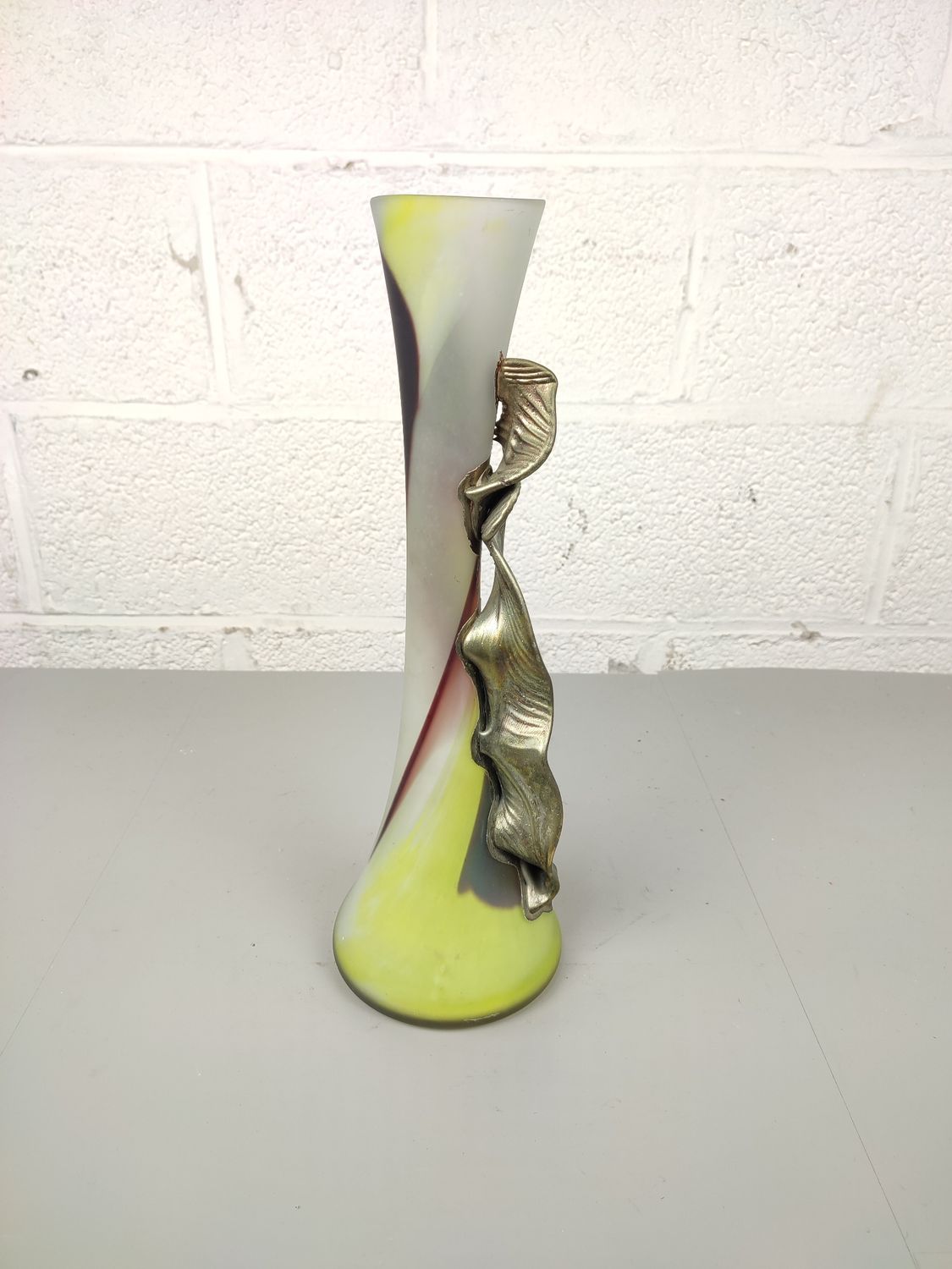 Beautiful glass art vase