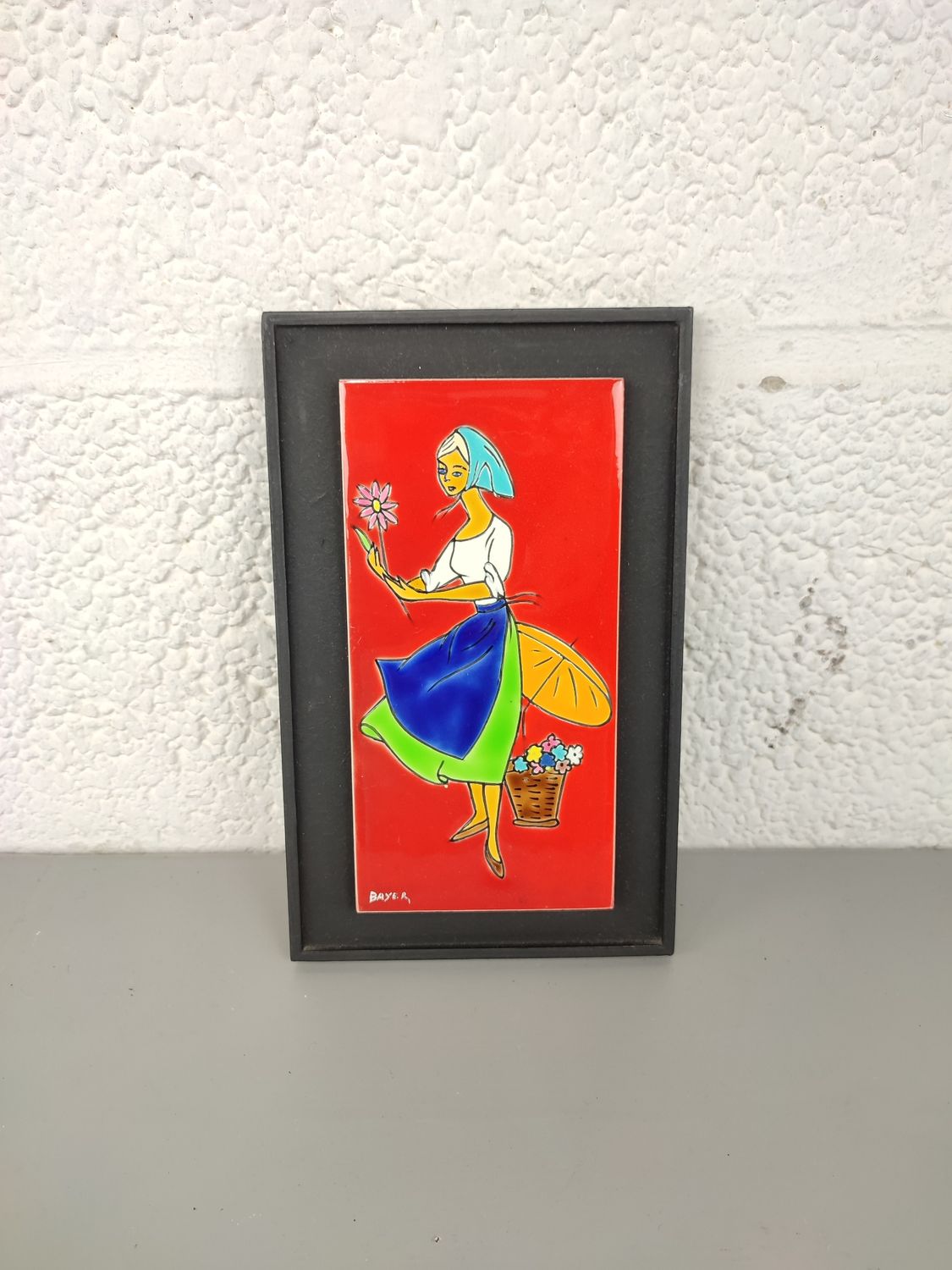 Vintage Bayer wall tile