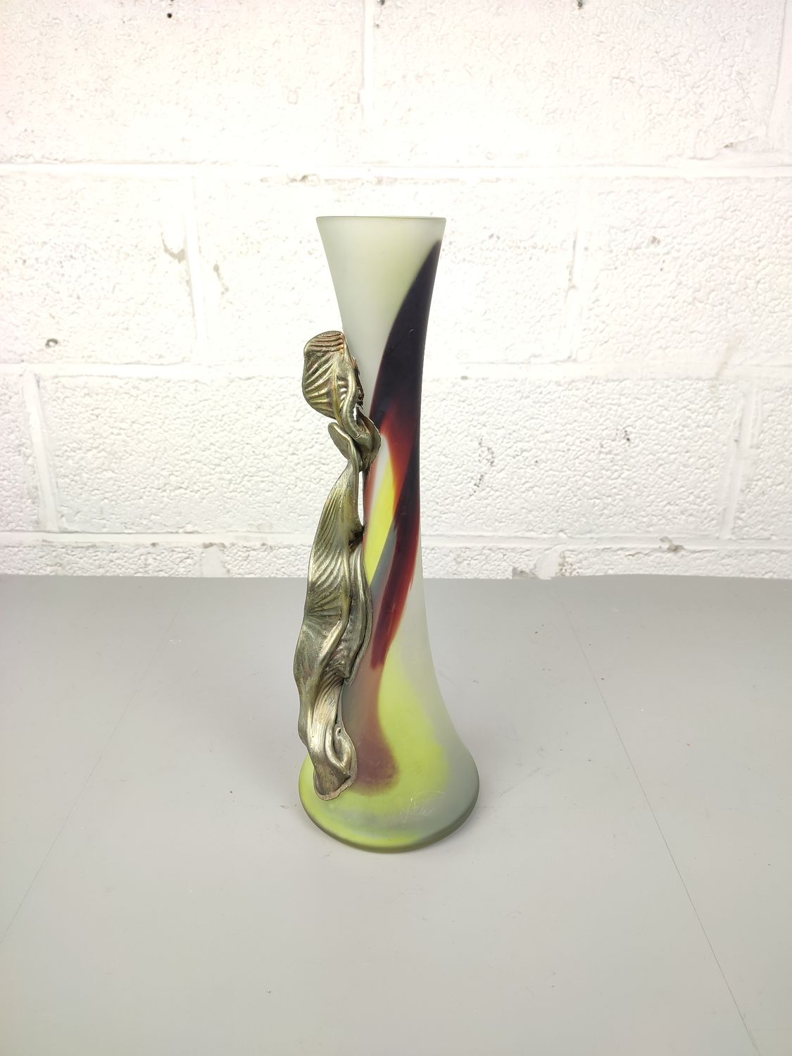 Beautiful glass art vase