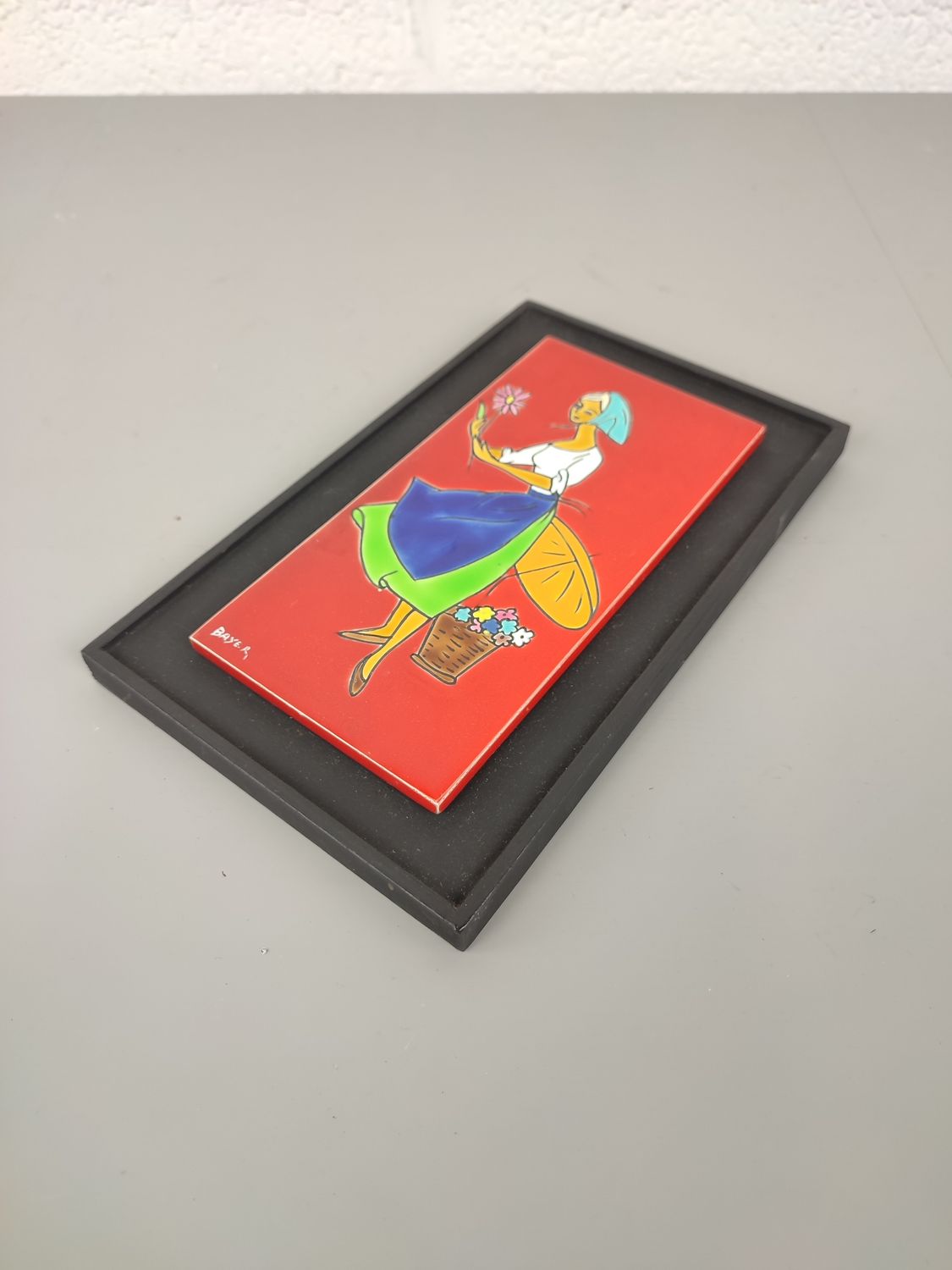 Vintage Bayer wall tile