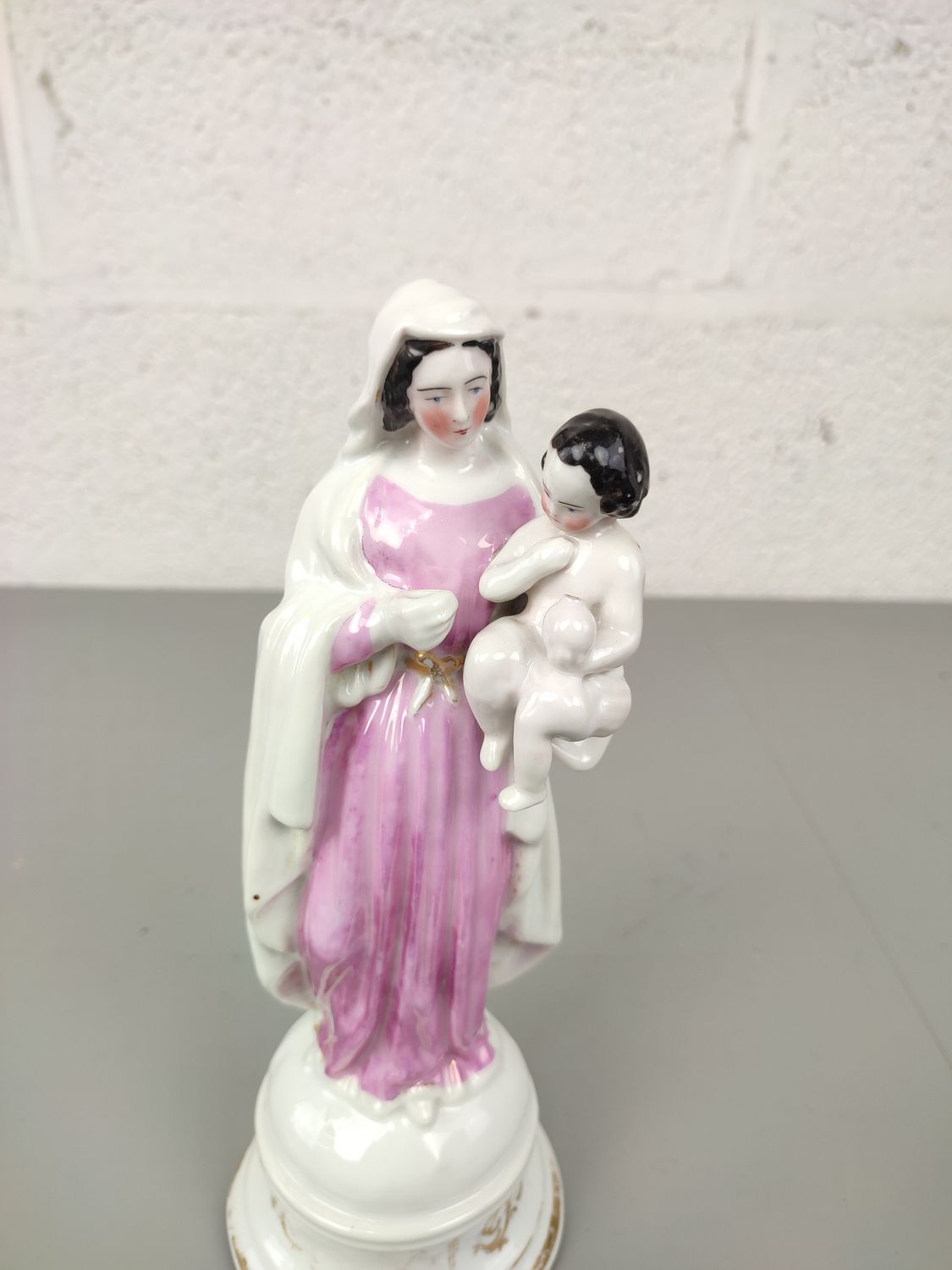 Porcelain figurine Mary witch child