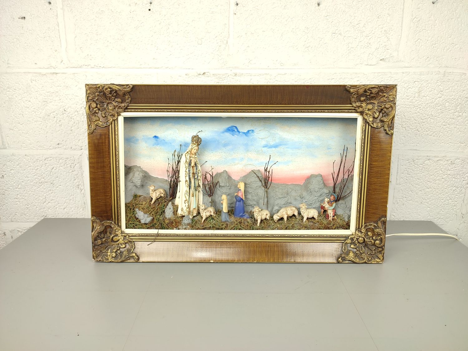 Christian scene in frame