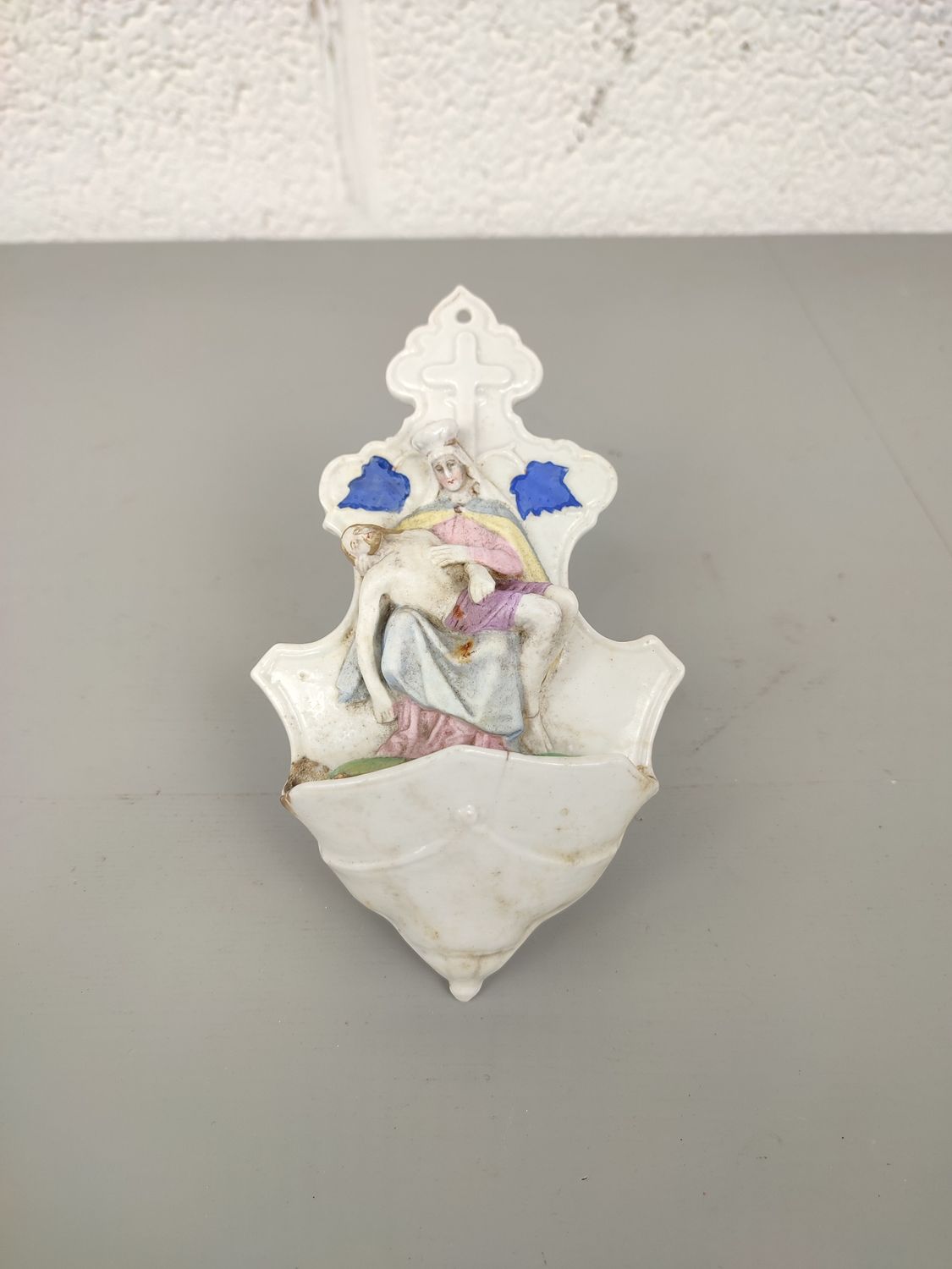 Antique holy water font