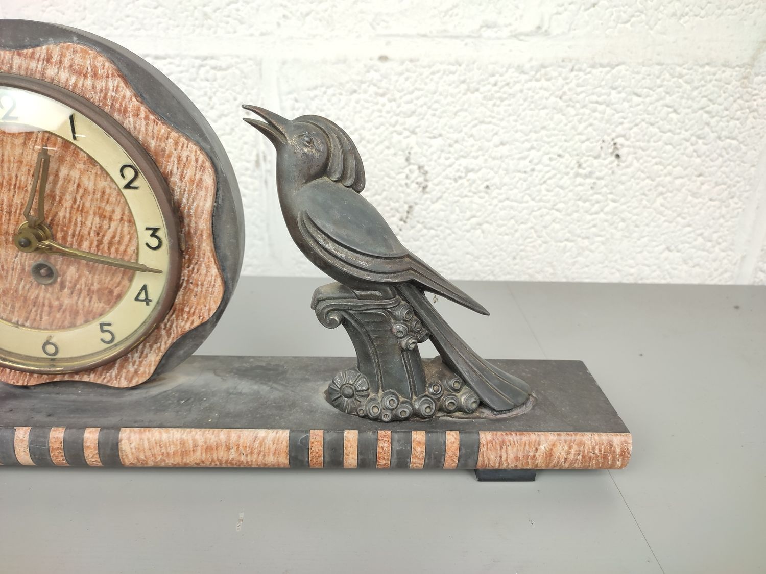 Marble art deco clock