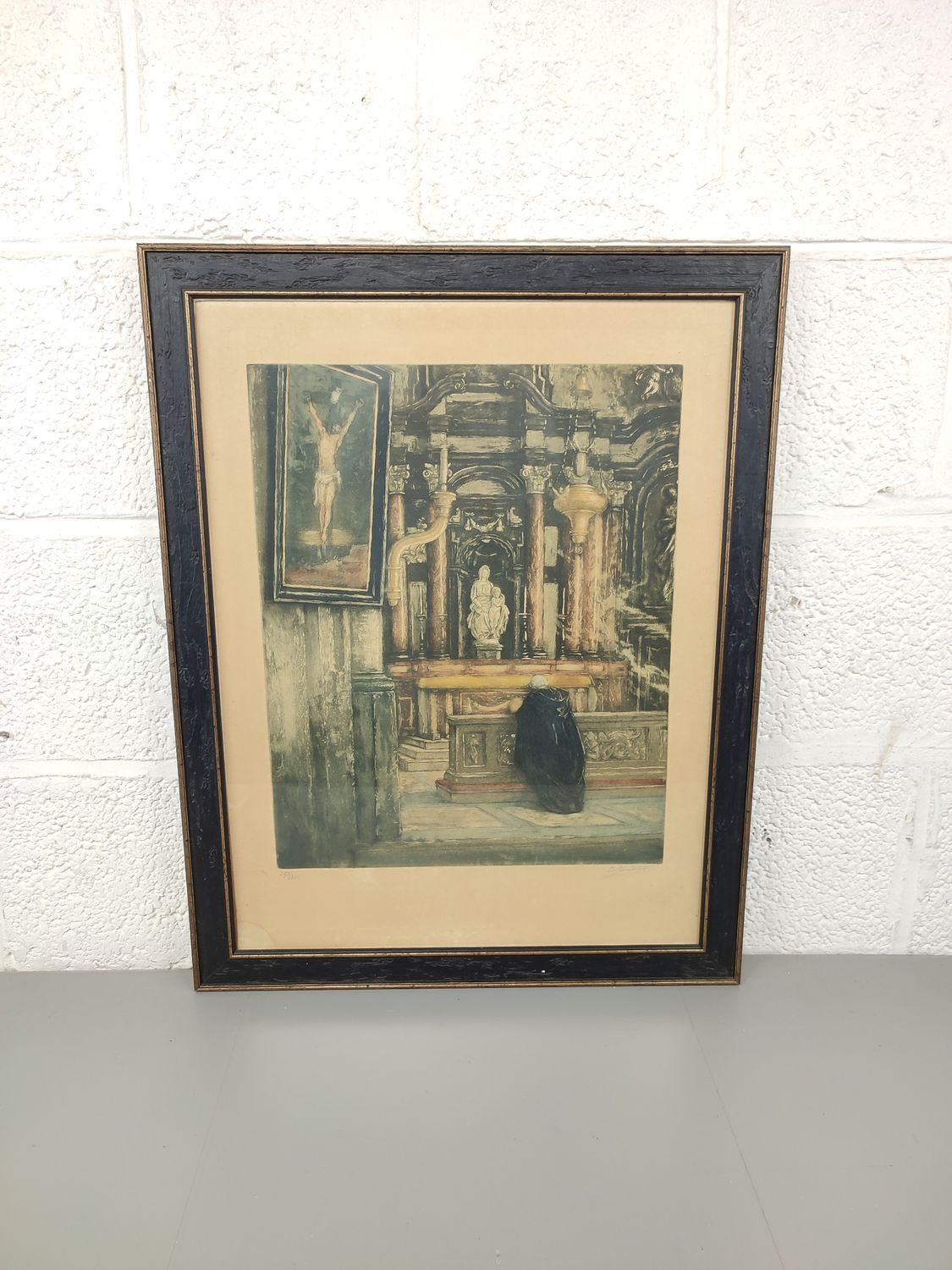 Albert Geudens - Colored etching