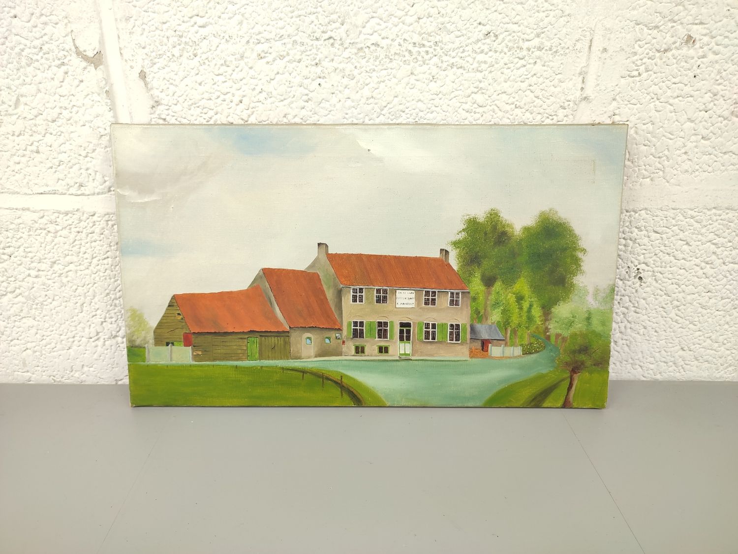Painting of the church of Houtem
