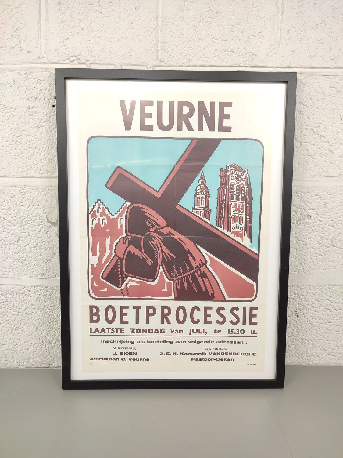 Affiche boetprocessie Veurne