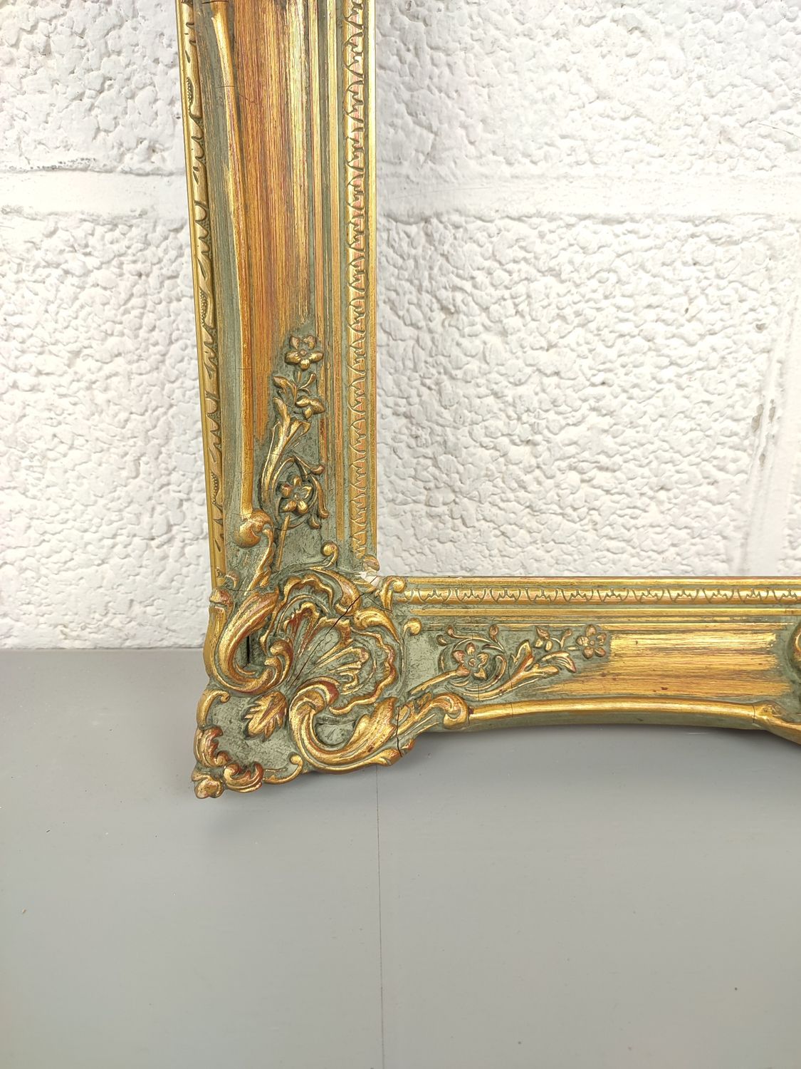 Gilded baroque frame