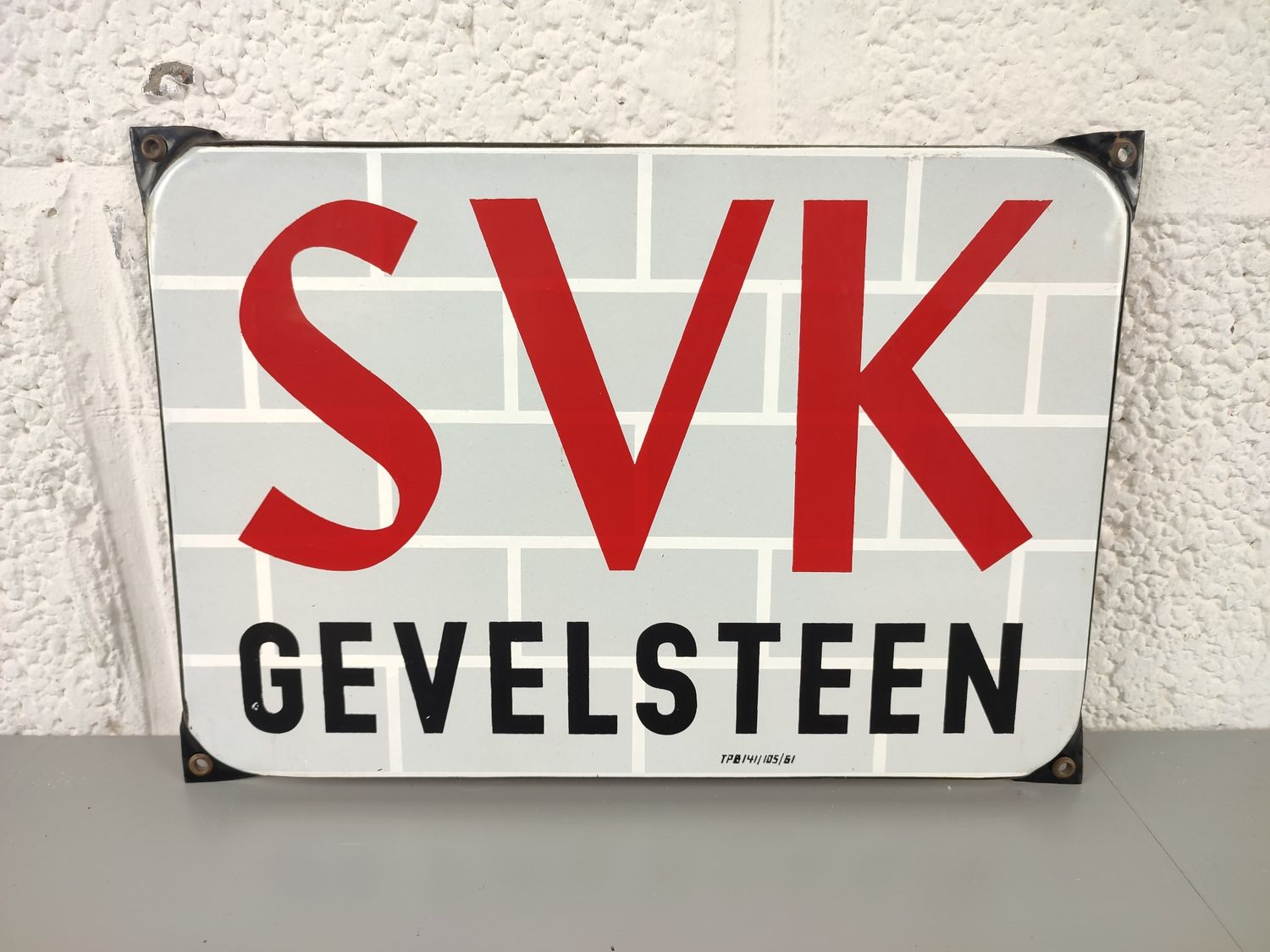 Enamel advertising SVK bricks