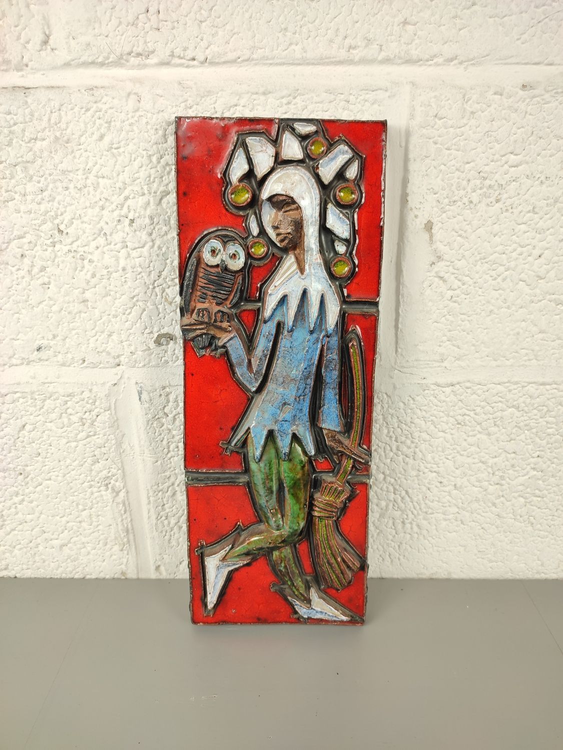 Ceramic wall decoration jester