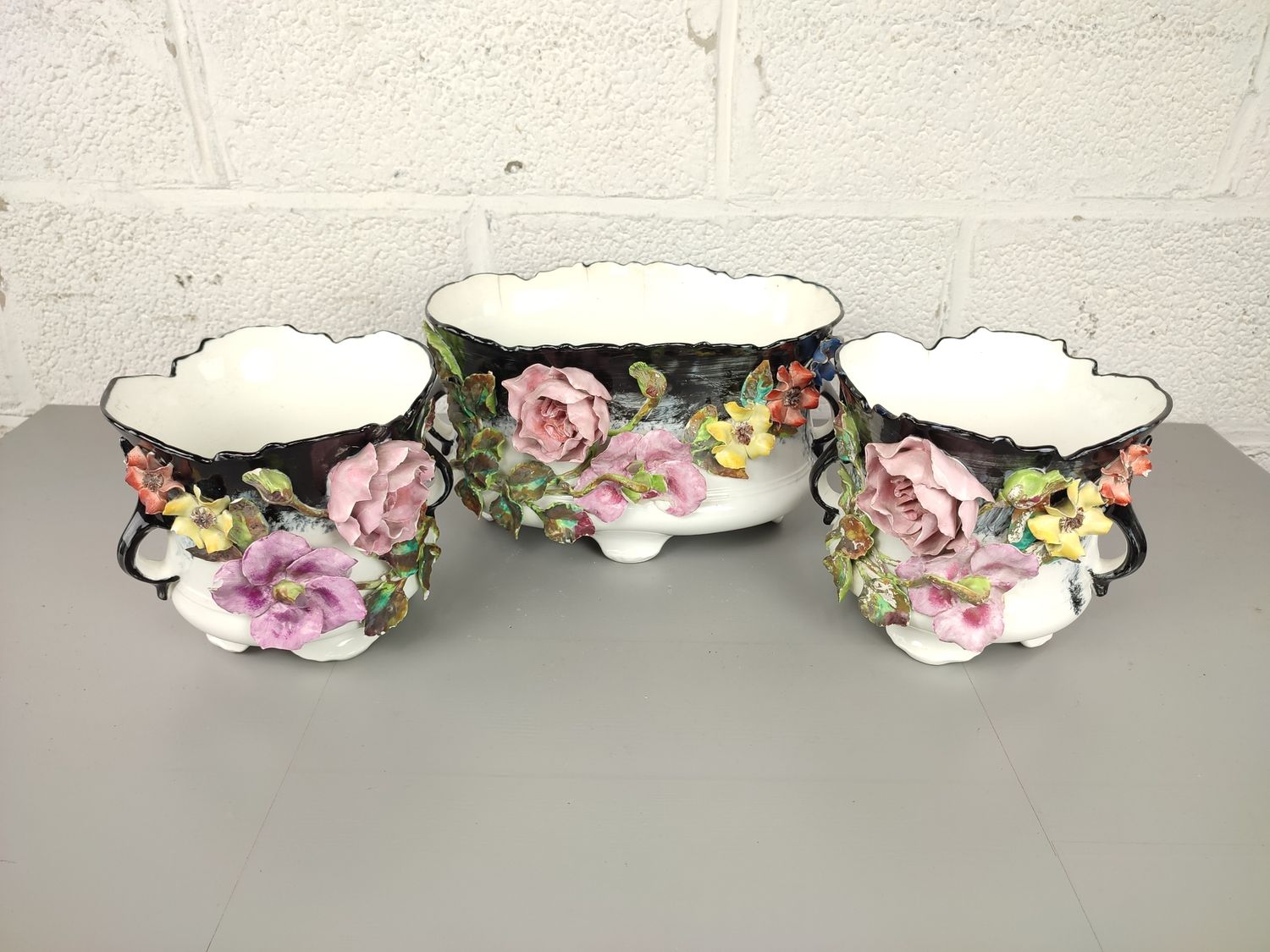 3 unique flower pots